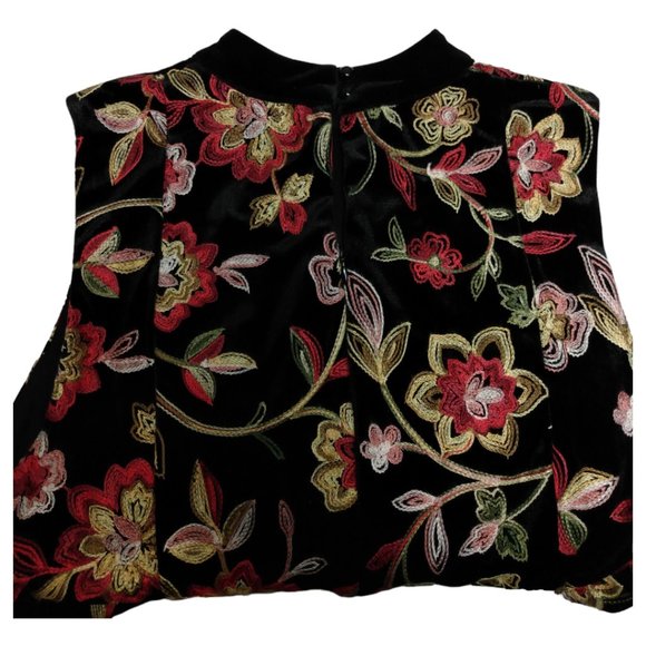 Anthropologie Eva Franco Black Velvet Sutton Top Size M - Picture 5 of 14